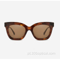 Óculos de sol feminino Cat Eye Square Acetate